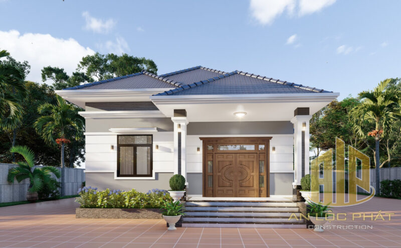 Thiết Kế Mẫu Nhà Cấp 4 Đẹp Mái Nhật 3 Phòng Ngủ 9x15 5 nha cap 4 dep mai nhat 6 scaled