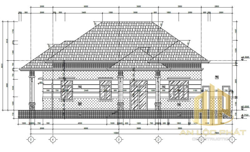 Thiết Kế Mẫu Nhà Cấp 4 Đẹp Mái Nhật 3 Phòng Ngủ 9x15 8 nha cap 4 dep mai nhat 8