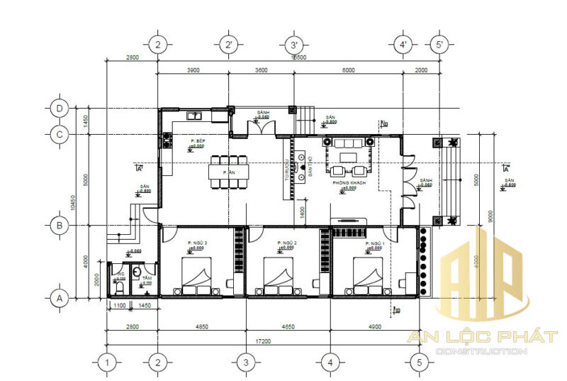 Thiết Kế Mẫu Nhà Cấp 4 Đẹp Mái Nhật 3 Phòng Ngủ 9x15 9 nha cap 4 dep mai nhat 9
