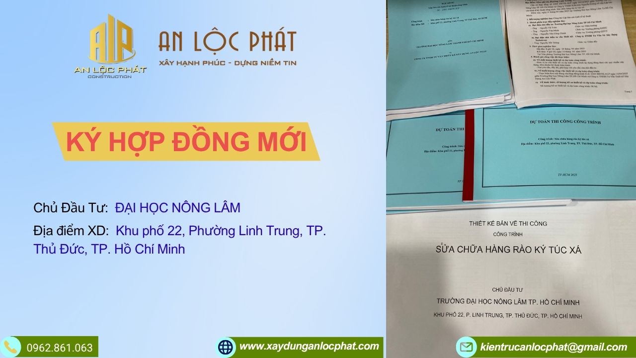 ký hợp đồng thiết kế hàng rào